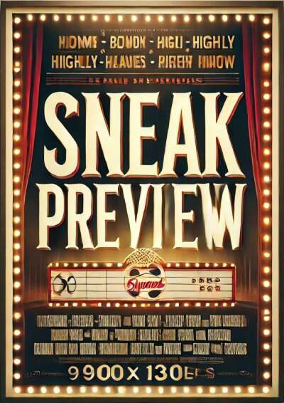 Filmplakat S N E A K PREVIEW 